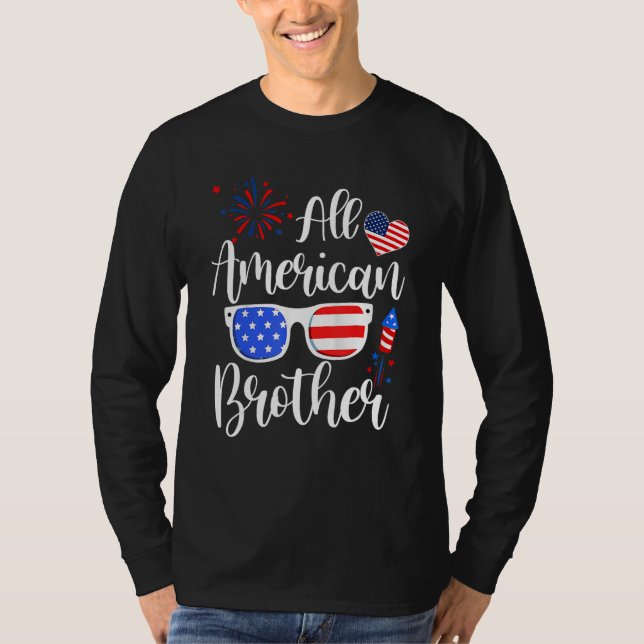 All American Brother 4th Of July Memorial Day Matc T Shirt (Framsida)