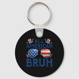 All American Bruh 4:e Juli Pojkar Patriotisk Usa T Nyckelring