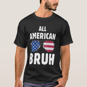 All American Bruh Coola 4:e juli Boys Patriotic T Shirt