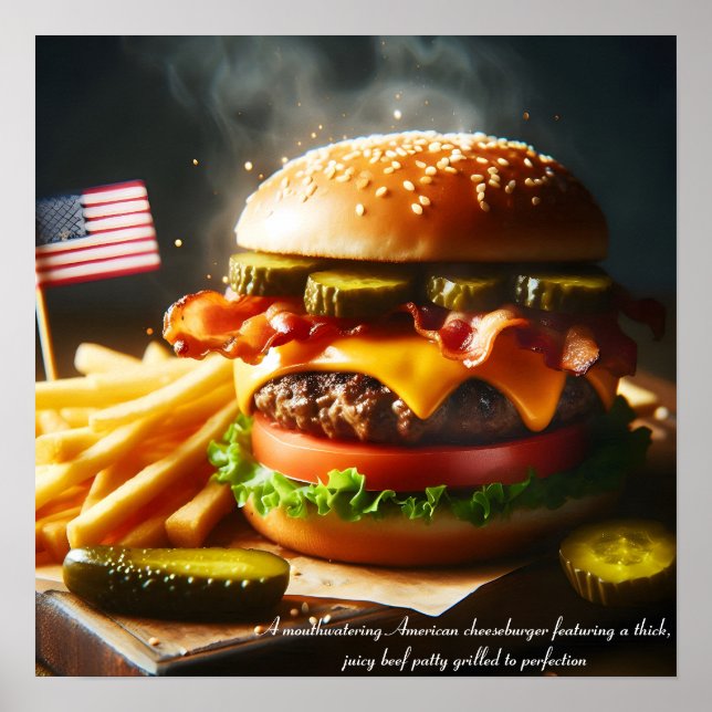 All-American Burger Bliss Poster (Framsidan)