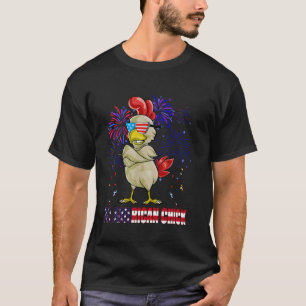 All American Chick Rolig 4:e Juli Patriotisk USA T Shirt