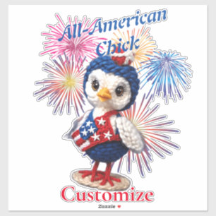 All-American Chick Thunder_Cove Klistermärken