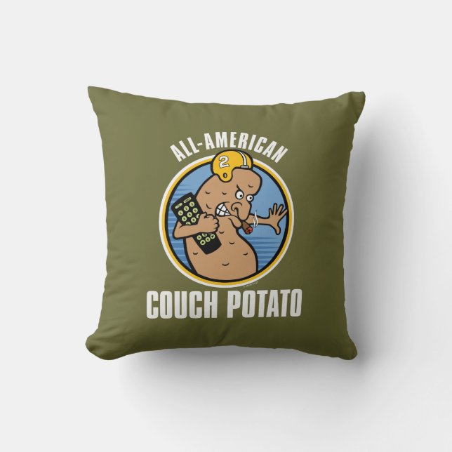 All-American Couch Potato Dekorativ kudde (Framsida)