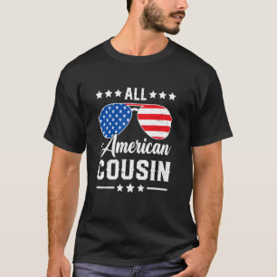 All American Cousin 4:e juli Patriotic USA Matc T Shirt