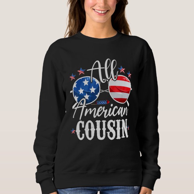 All American Cousin Matching Family 4th of July Am T Shirt (Framsida)