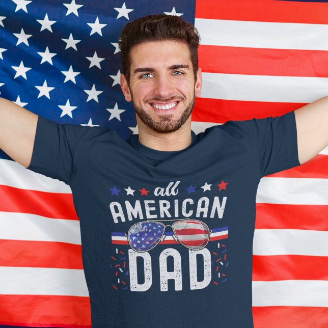 All American Dad 4th of July  T Shirt (Skapare uppladdad)