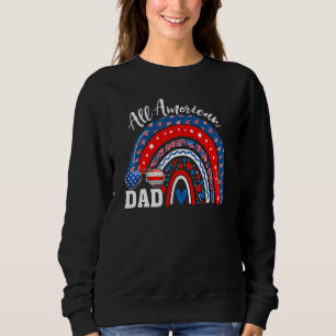 All American Dad Regnbåge Amerikansk Flagga 4:e Ju T Shirt