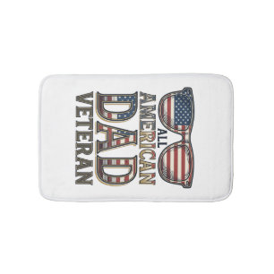 All American Dad Veteran Patriotiska Solglasögon T Badrumsmatta