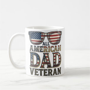 All American Dad Veteran Patriotiska Solglasögon T Kaffemugg