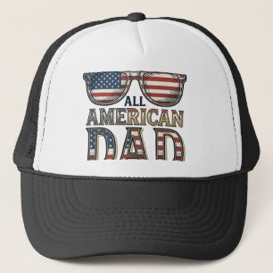All American Dad Veteran Patriotiska Solglasögon T Keps