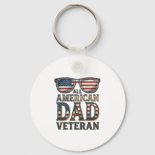 All American Dad Veteran Patriotiska Solglasögon T Nyckelring