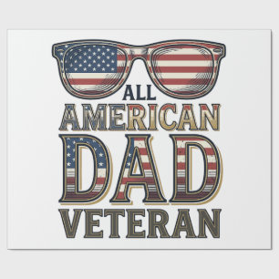 All American Dad Veteran Patriotiska Solglasögon T Presentpapper