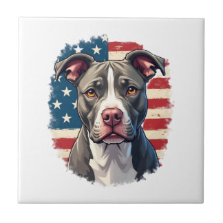 ALL AMERICAN DOG-lovers pit bul (1) Kakelplatta