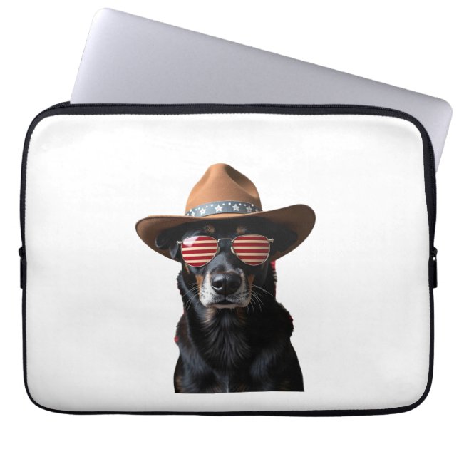 ALL AMERICAN DOG-lovers pit bull (2) Laptop Fodral (Framsidan)