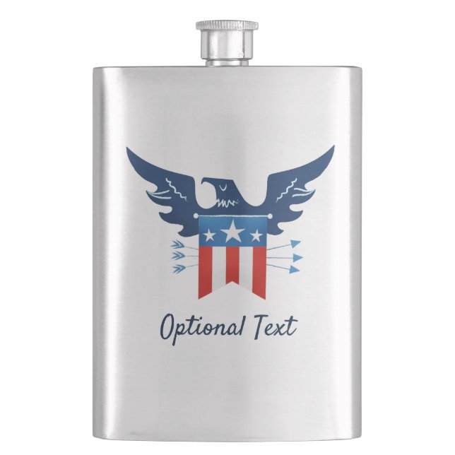 All American Eagle & Flagga Patriotic Fickplunta (Framsidan)