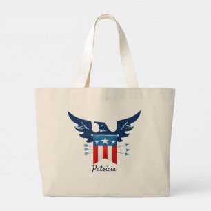 All American Eagle & Flagga Patriotic Jumbo Tygkasse