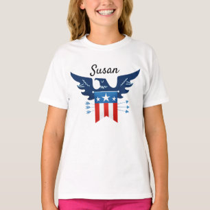All American Eagle & Flagga Patriotic T Shirt