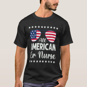 All American Er Sjuksköterska 4 juli Kläder Solgla T Shirt