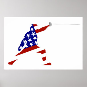 All-American Fencer/Fencing Poster