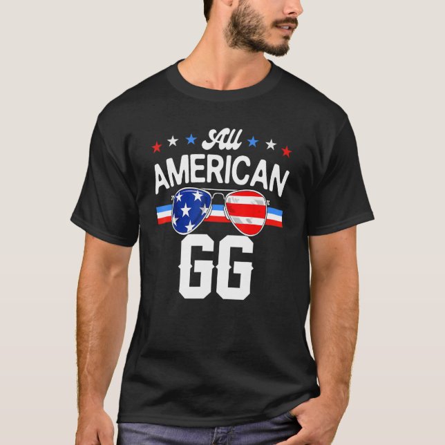All American GG 4th of July Family Matching Sungla T Shirt (Framsida)