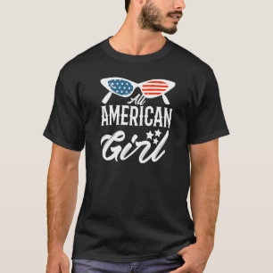 All American Girl 4:e juli Family Matching Sung T Shirt