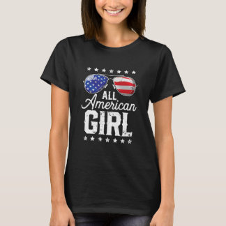 All American Girl 4:e juli Family Matching T Shirt