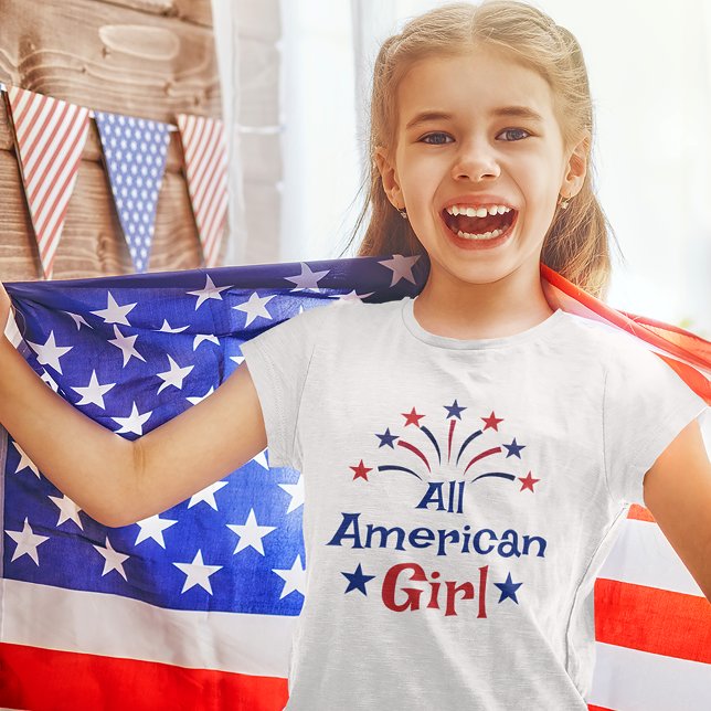 All American Girl 4:e juli Kid T Shirt (Skapare uppladdad)