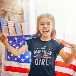 All American Girl 4th July  T Shirt