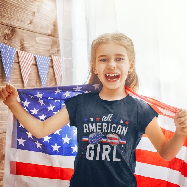 All American Girl 4th July  T Shirt (Skapare uppladdad)