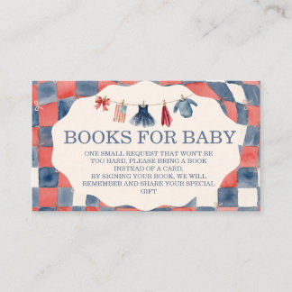 All American Girl Baby Shower Books for Baby Card Tilläggskort