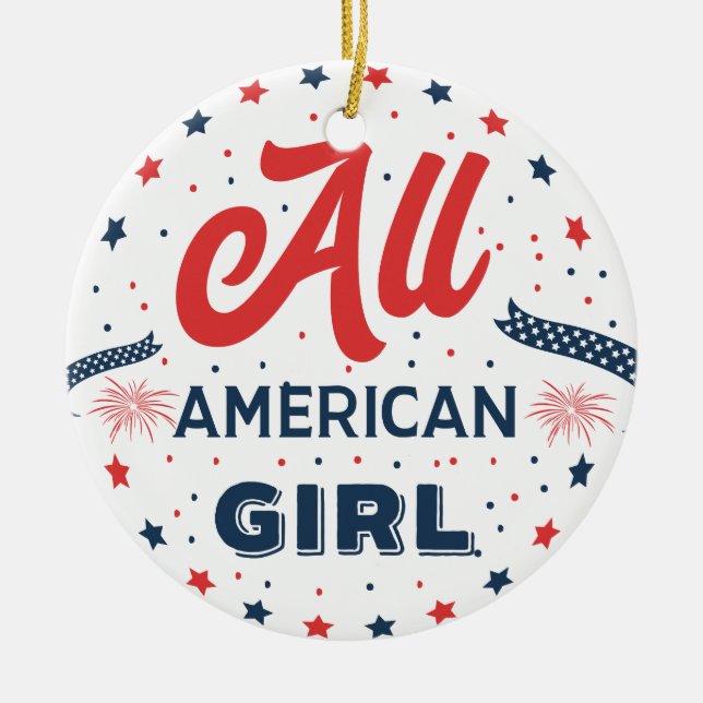 All American Girl Badge Ornament (Framsidan)