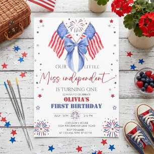 All American Girl Födelsedagsinbjudan Inbjudningar