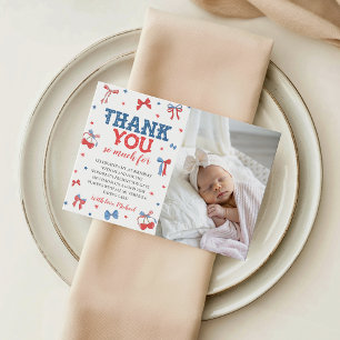 All American Girl Foto Tackkort Inbjudningar