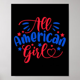 All American Girl Independence day 4 juli USA Fl Poster