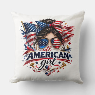 All American Girl – Patriotisk Retro USA Flagga De Kudde