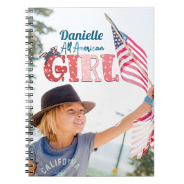 All American Girl Personlig Notebook Anteckningsbok