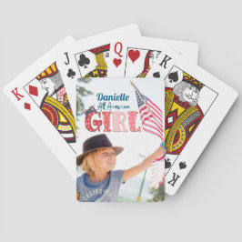 All American Girl Personliga Spelkort