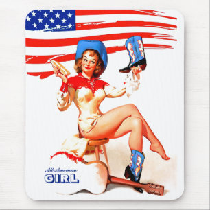 All-American Girl. Retro Pin-up-design Gift Musmatta