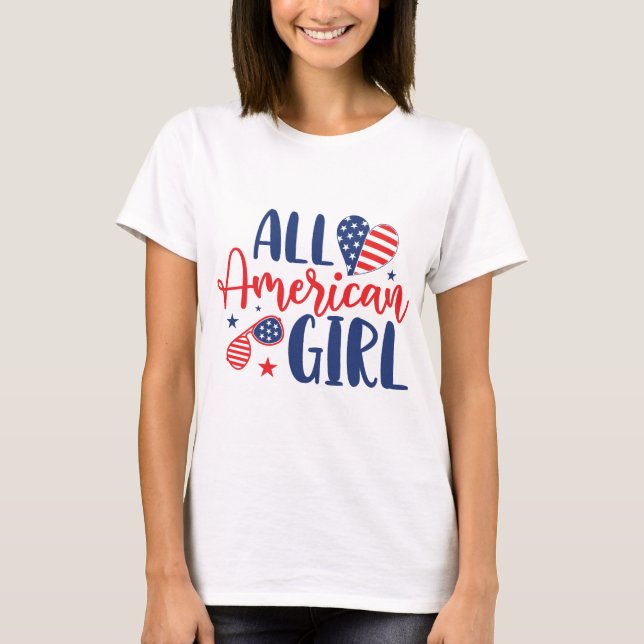 All American Girl T Shirt (Framsida)