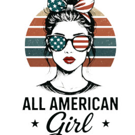 All American Girl USA Patriotisk t-shirt