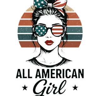 All American Girl USA Patriotisk t-shirt