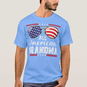 All American Grandma Shirt 4:e juli Sunglasses T