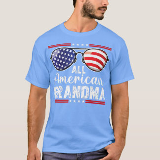 All American Grandma Shirt 4:e juli Sunglasses T