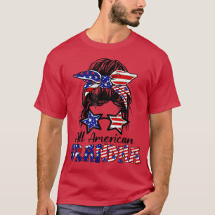 All American Grandma Sunglasses USA flagga Funny 4 T Shirt