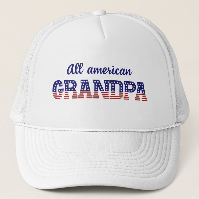 All American Grandpa USA 4:e juli Firande Keps (Framsida)