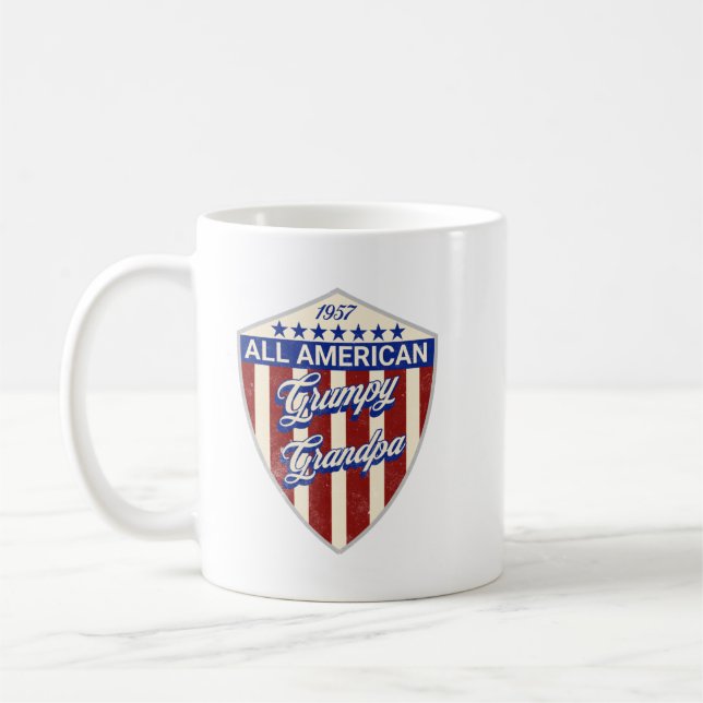 All American Grumpy Grandpa Kaffemugg (Vänster)