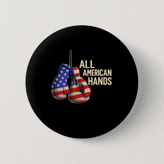 All American Hands Boxnings Handskor – Patriotisk  Knapp (Framsida)