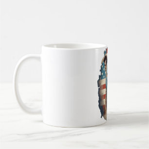 ALL AMERICAN HUND-älskare pit bull Kaffemugg