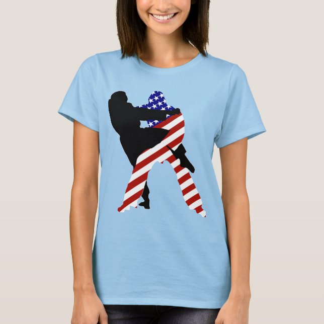All-American Judo Fighters T Shirt (Framsida)