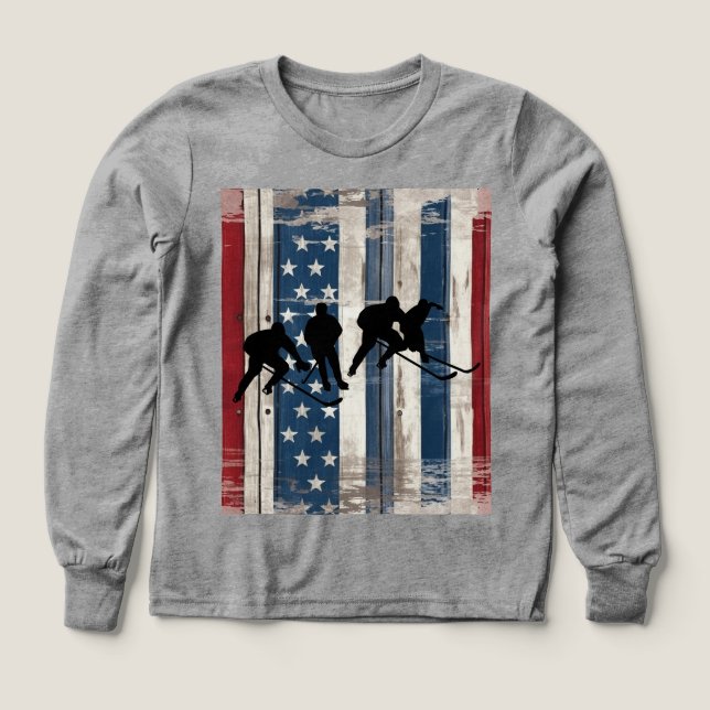 All-American Kids Hockey Gear T-Shirt (Design framsida)
